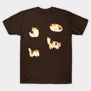 Four Calico Cats T-Shirt